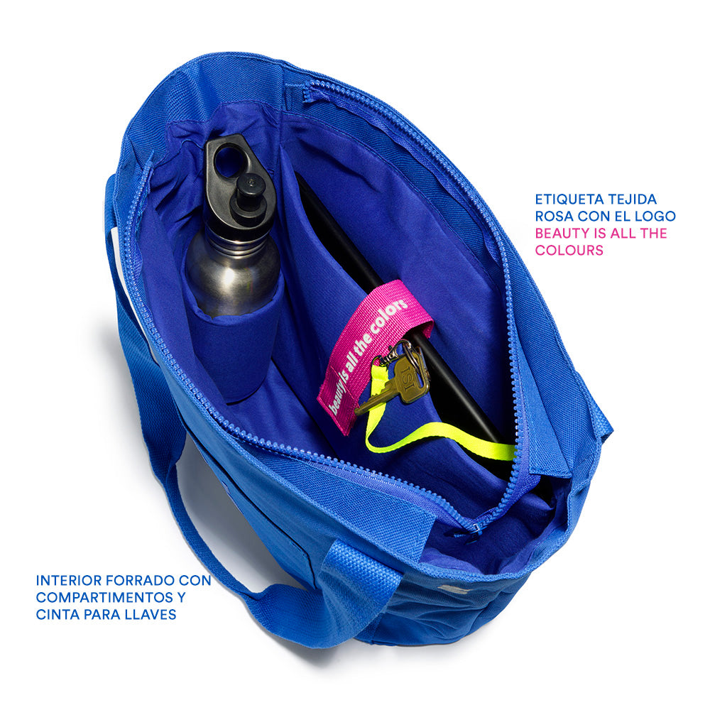 the 850 electric blue tote bag