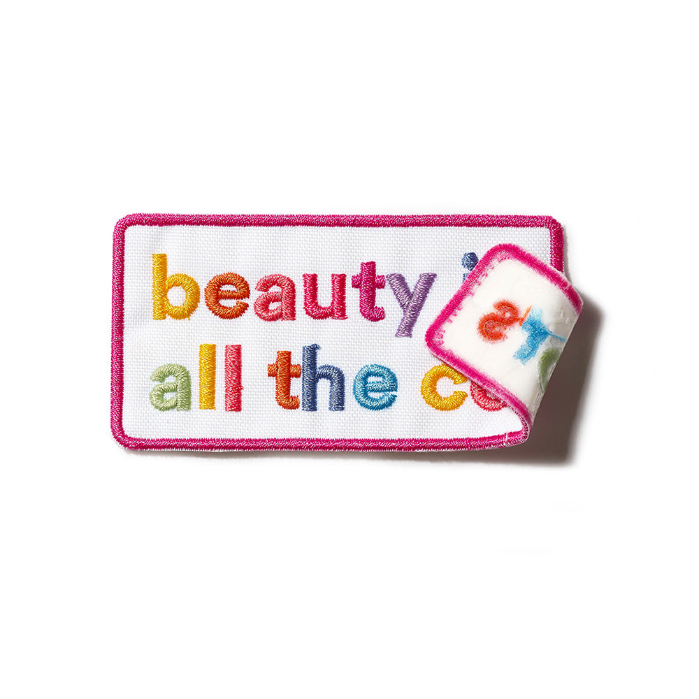 Beauty is iron-on patch
